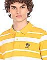 U.S. Polo Assn. Men Yellow Striped Polo Shirt