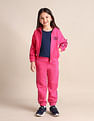 U.S. Polo Assn. Kids Girls Regular Fit Printed Track Pants
