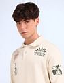 Flying Machine Relaxed Fit Graphic Printed Sweatshirt