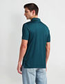 Arrow Pique Knit Solid Polo Shirt