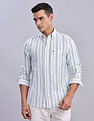 Tommy Hilfiger Striped Regular Fit Plain Woven Shirt