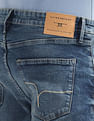 Flying Machine Slash Slim Tapered Stone Wash Jeans