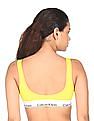 Calvin Klein Underwear Women Yellow Padded Sports Bra