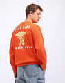 Flying Machine Oversized Fit Graphic Printed Sweatshirt