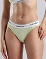Calvin Klein Underwear Womens Green Solid Panties