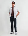 Arrow Sport Textured Mid Rise Trousers