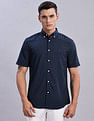 Tommy Hilfiger Mens Navy Geometric Shirt