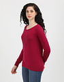 Tommy Hilfiger Boat Neck Tonal Cotton Sweatshirt