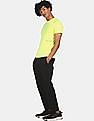 Calvin Klein Men Yellow Cotton Back Skater Print T-Shirt