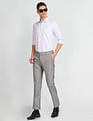 Arrow Self Design Manhattan Slim Fit Shirt