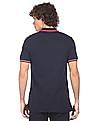U.S. Polo Assn. Men Navy Striped Short Sleeve Polo T-shirt