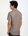 Calvin Klein Jeans Striped Regular-Fit Dobby Woven Shirt