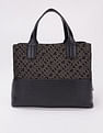 Tommy Hilfiger Logo Brown Pu Handbag