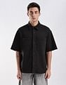 Calvin Klein Jeans Solid Relaxed Fit Woven Shirt