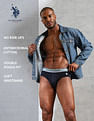 U.S. Polo Assn. Solid Low Rise OEB15 Briefs - Pack Of 3