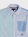 Tommy Hilfiger Kids Boys Colorblock Regular Fit Cotton Shirt