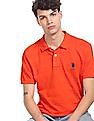 U.S. Polo Assn. Ribbed Collar Structured Stripe Polo Shirts