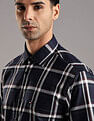 Tommy Hilfiger Checked Regular Fit Plain Woven Shirt