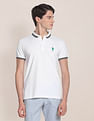 U.S. Polo Assn. Iconic Striped Collar Polo Shirt