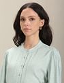U.S. Polo Assn. Women Long Sleeve Self Design Shirt