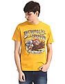 U.S. Polo Assn. Denim Co. Yellow Printed Cotton Jersey T-Shirt