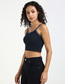 Tommy Hilfiger Slim-Fit Cotton Straps Neck Crop Top