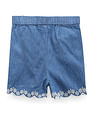 U.S. Polo Assn. Kids Girls Embroidered Denim Shorts