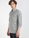 Tommy Hilfiger Textured Dobby Striped Shirt
