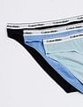 Calvin Klein Underwear Solid Low Rise Bikini Briefs - Pack Of 3