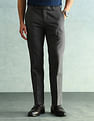 Arrow Solid Slim Fit Formal Trousers