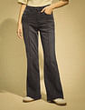 Flying Machine Women High Waist Flared Panneled Jeans