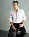 Arrow Slim Fit Checked Smart Formal Shirt