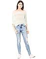 U.S. Polo Assn. Women Ripped Super Skinny Jeans