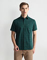 Arrow Sports Windowpane Check Cotton Shirt