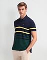Arrow Sport Horizontal Striped Regular Polo Shirt