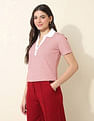 U.S. Polo Assn. Women Relaxed Fit Striped Polo Shirt
