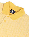 Flying Machine All Over Geometric Print Cotton Polo Shirt