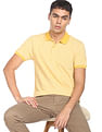 Flying Machine All Over Geometric Print Cotton Polo Shirt