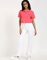 Tommy Hilfiger Solid Cropped-Fit Cotton Polo T-Shirt