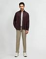 Arrow Sport Solid Dobby  Trousers