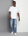 Calvin Klein 90s Straight Fit Distressed Jeans