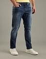 Tommy Hilfiger Mid-Wash Slim-Fit Low Rise Jeans