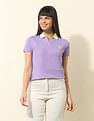 U.S. Polo Assn. Women Regular Fit Solid Polo Shirt