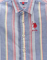 U.S. Polo Assn. Kids Boys Vertical Stripe Super Slim Fit Shirt