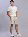 Tommy Hilfiger Loose Fit Striped Mid Rise Shorts