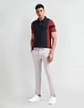 Arrow Sport Short Sleeve Color Block Polo Shirt