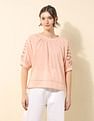 U.S. Polo Assn. Women Floral Embroidered Top