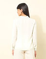 U.S. Polo Assn. Women Ruffle Neck Frill Solid Top