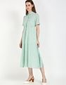 Tommy Hilfiger Cotton Spread Collar A-Line Dress