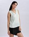 Calvin Klein Jeans Regular Fit Polyester V-Neck Tops